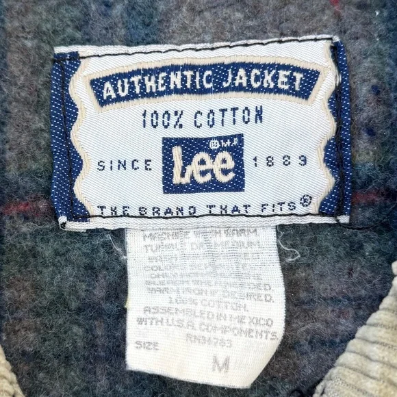Vintage Lee Storm Rider Blanket Lined Denim Jacket Menās Medium - Picture 7 of 13